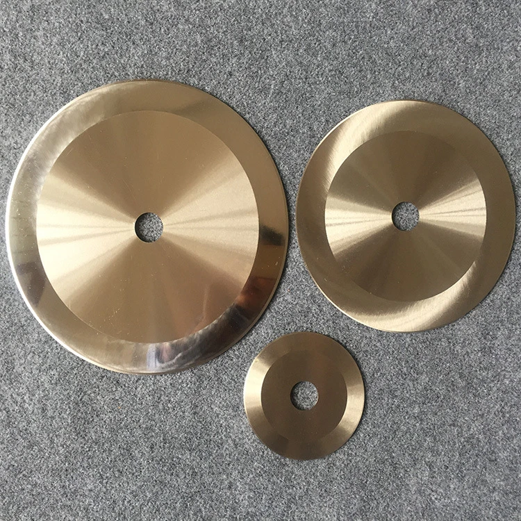 High Speed Industrial Round Disc Blades for Cutting Cloth Fabric Film