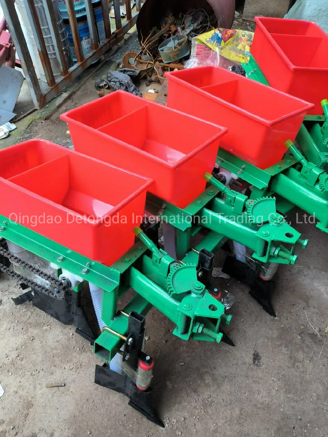 Discount Sales 3 Rows Transplanters Corn Seeder with Fertilizer Walking Tractor Planter for Sell