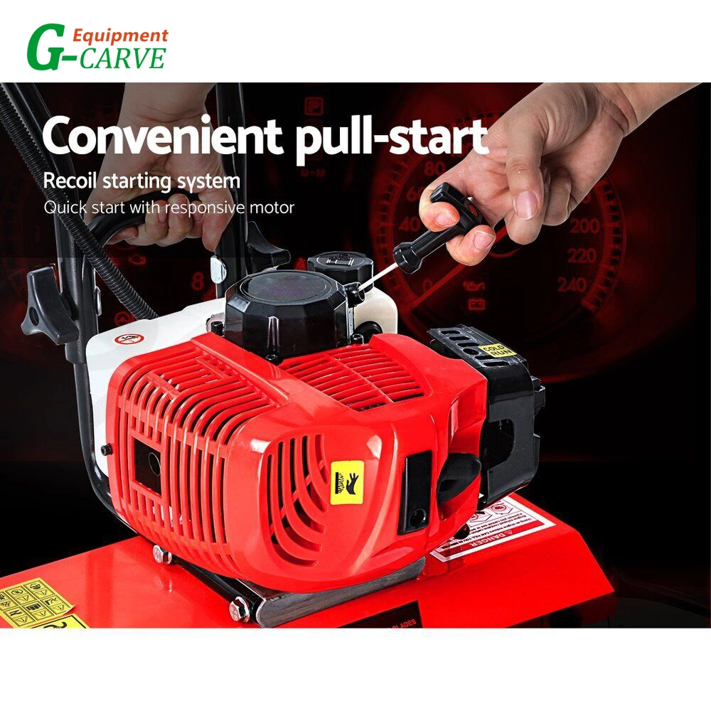 65cc Garden Cultivator Tiller Petrol Rotary Hoe 16 Tines Rototiller