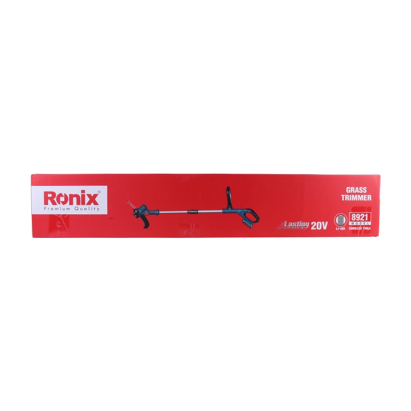 Ronix 8921 300mm Cutting Diameter Grass Trimmer for Both Edging and Trimming Makes Turning to Edge a Breeze Cordless String Trim