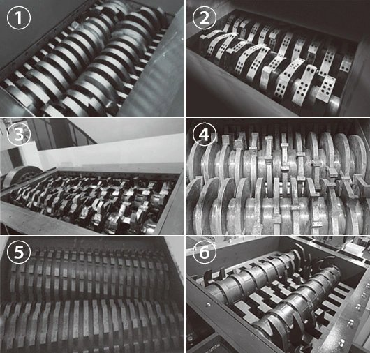 Wood/ Metal/ Rubber/ Plastic/ Cardboard Shredder Machine Chamber Box Knife Blade