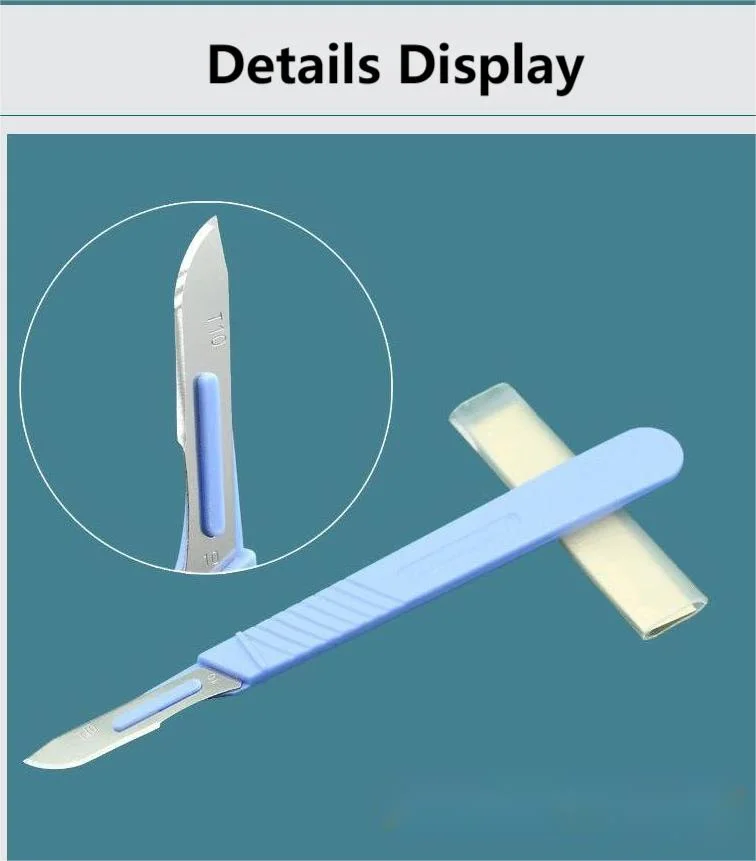 Factory Medical Equipments Surgical Disposable Sterile Stainless Steel Blade/Scalpel Knife Handle