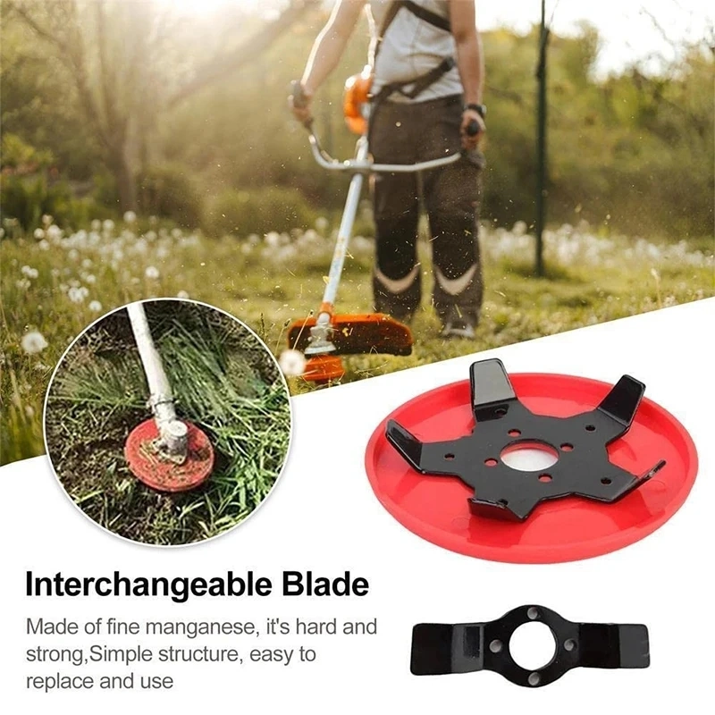 Efficient Brush Cutter Blade Universal Amphibious Weeding Disc Strong Durable Trimmer for Garden Paddy Field Dry Land Lawn Mower