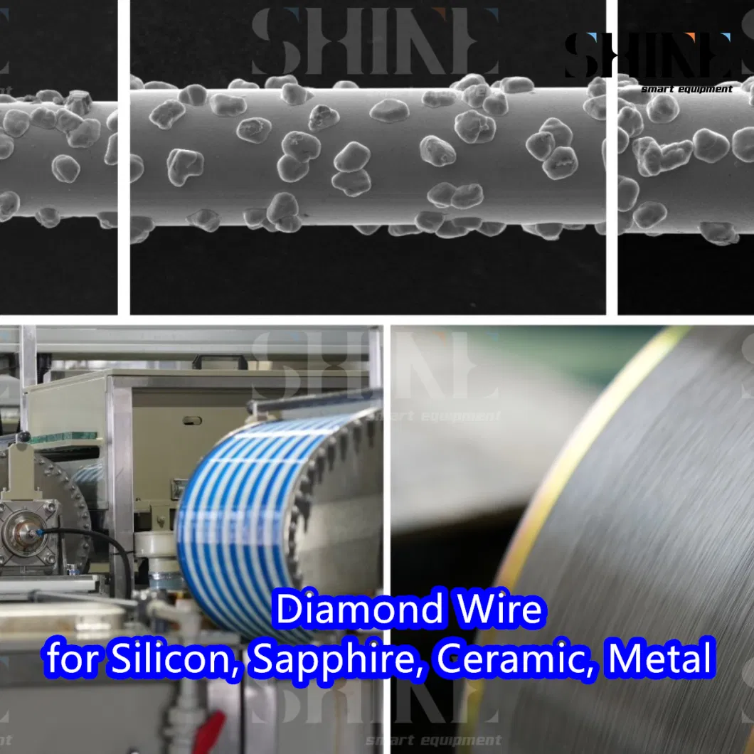 Durable Diamond Wire Cutter Blade for Semiconductor Silicon Sapphire Block Slicing Wafering