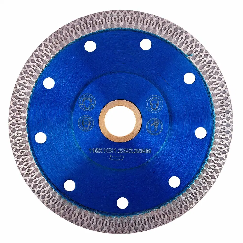 4 Inch 115 mm Turbo X-Shaped Diamond Saw Blade for Granite and Concrete Cutting Disc/Tile Cutter Super Thin Tile Saw Blade/Diamond Disc with Big X Turbo