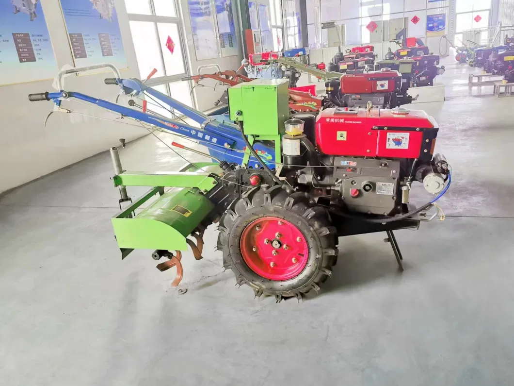 Rotary Cultivator Diesel Engine Petrol Mini Rototiller Farm Machinery Tractor Rear Tine Power Tiller for Agriculture