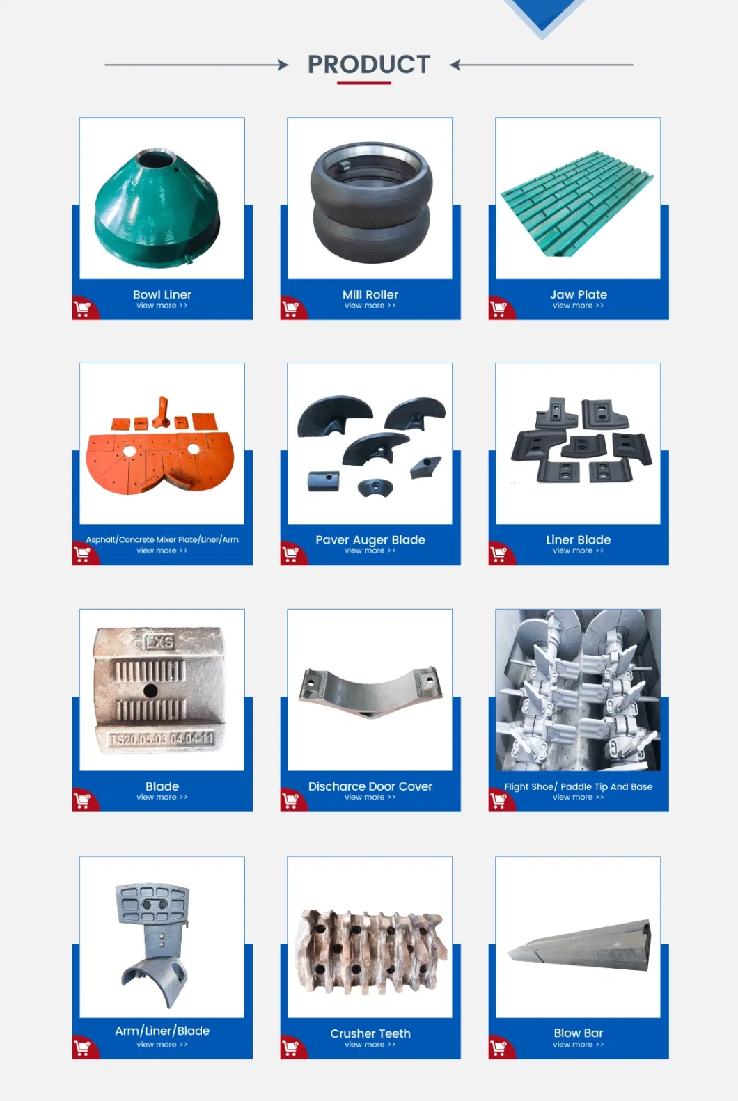 Customize Any Grinder Machine Spare Parts Knives Crusher Machine Hammer Blades