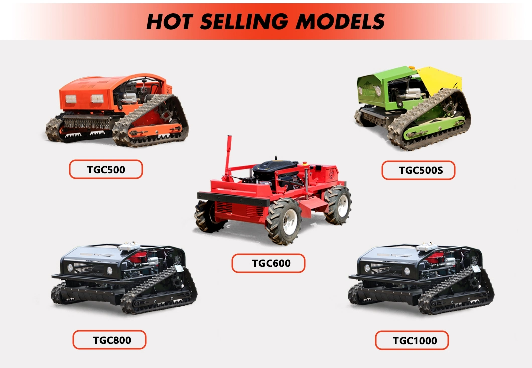 High Quality CE Approve All Terrain Grass Cutting Machine Crawler Brush Cutter Agriculture Electric Remote Control Multifunctional Ai Robot Lawn Mower Low Pric