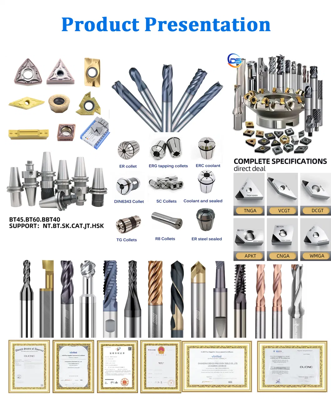 10PCS Dcmt21.51 Indexable Soild Carbide Turning Insert Blade for Lathe Tool Holder Dcmt070204 Carbide Inserts for Lathe