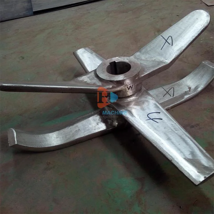 Custom Stainless Steel Hot and Cold Plastic PVC Mixer Parts Paddle Blade Mixing Propeller Stirring Paddle