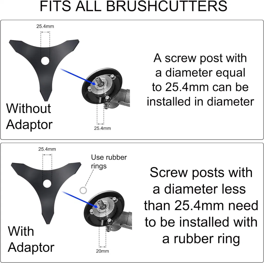 Brush Cutter Accessories, Garden Lawn Trimmer Replacement Blade