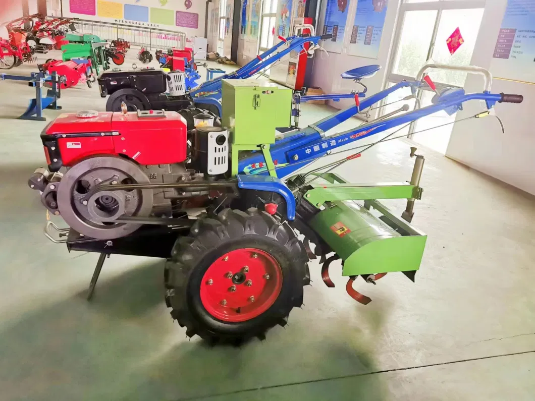 Rotary Cultivator Diesel Engine Petrol Mini Rototiller Farm Machinery Tractor Rear Tine Power Tiller for Agriculture