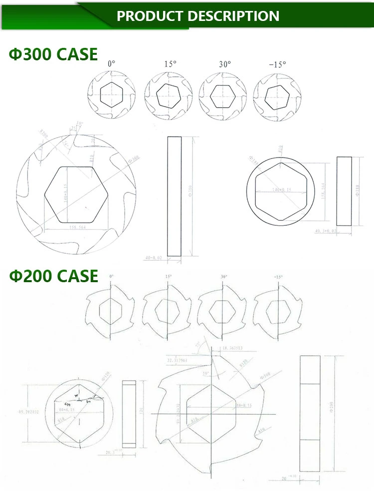 Custom High Wear Resistance Durable Double Shaft Shredder Machine Knives Plastic Recycling Shredder Blades