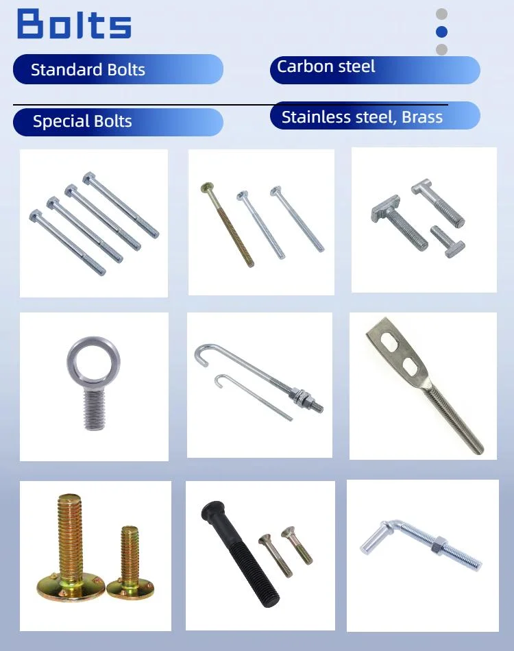 Grade 6.8 Yellow Zinc Plated Plow Bolts /Plough Bolts