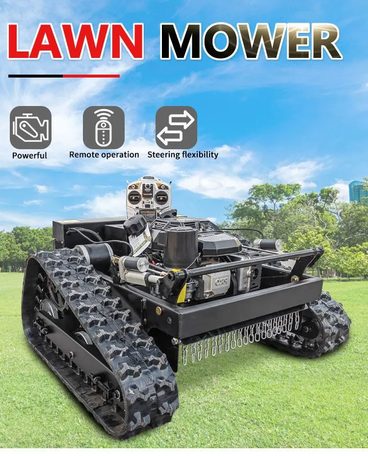 Remote Control Weeding Lawn Crawler Lawn Mower for Sale