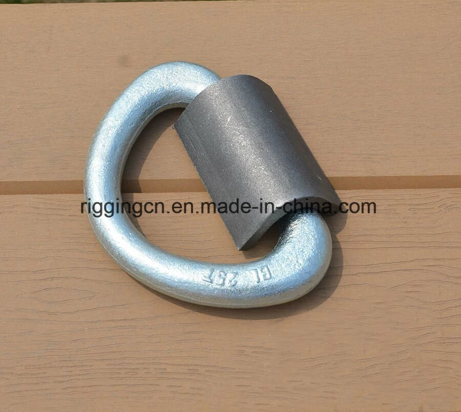 Forged D Lifting Ring with Welding Plate for Lashing Handle