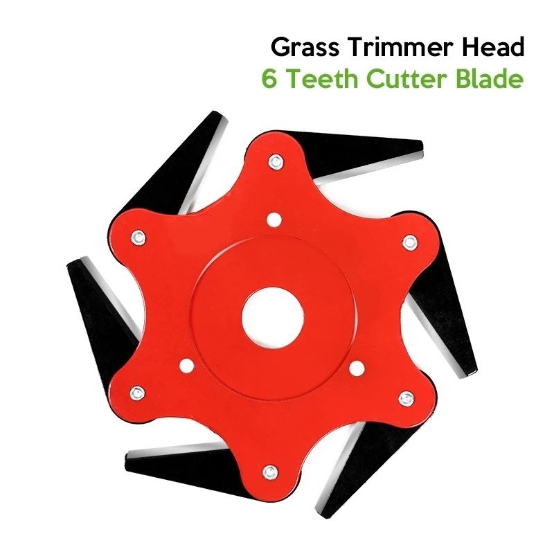 6 Teeth Grass Trimmer Head Brush Cutter Blade Manganese Steel Mower Garden Lawn Machine Accessories Garden Power Tools