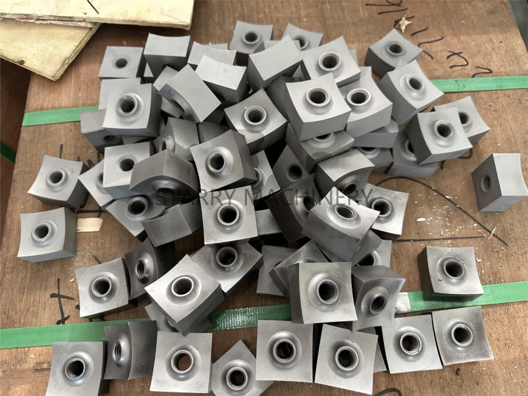 Single Shaft Recycling Paper Shredder Cutting Blades and Knives for Plastic Recycling Machine