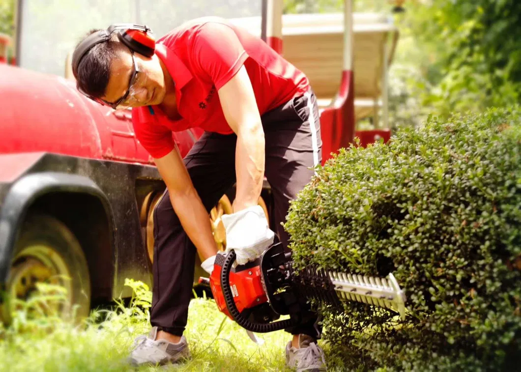 Gasoline 2 Stroke Powerful Dual Blade Hedge Trimmer 23cc Outdoor Gardening