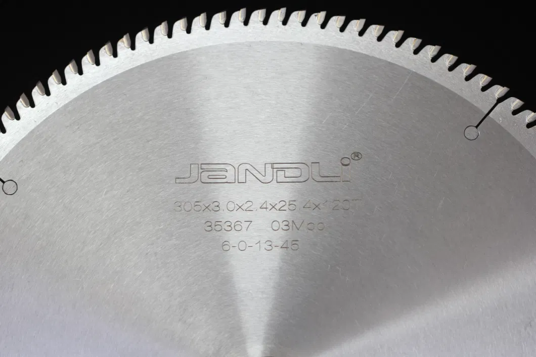 305*3.0*2.4*25.4*120t Hard Alloy Aluminum Saw Blades