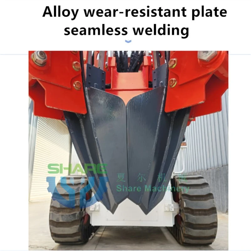 Heap Excavator 4 Blade Tree Mover for Wheel Loader Tractors Tree Mover Planting Hole Digger Garden Digging Machine