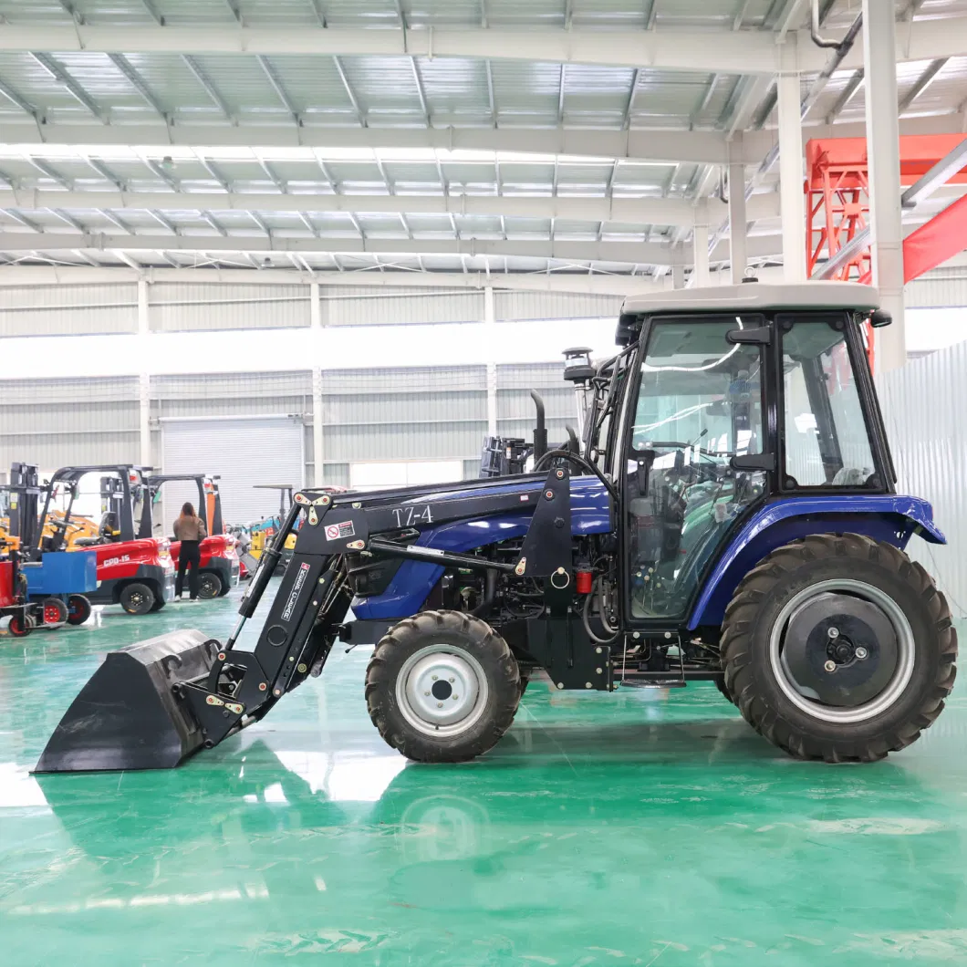 Agricultural Mini Farm Tractors with Front End Loader Machine Walk-Behind Tractor with Disc Plow 4X4 Tractor