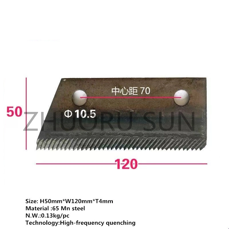 90*40*3 Lawn Mower Blade Steel Rotavator Blade