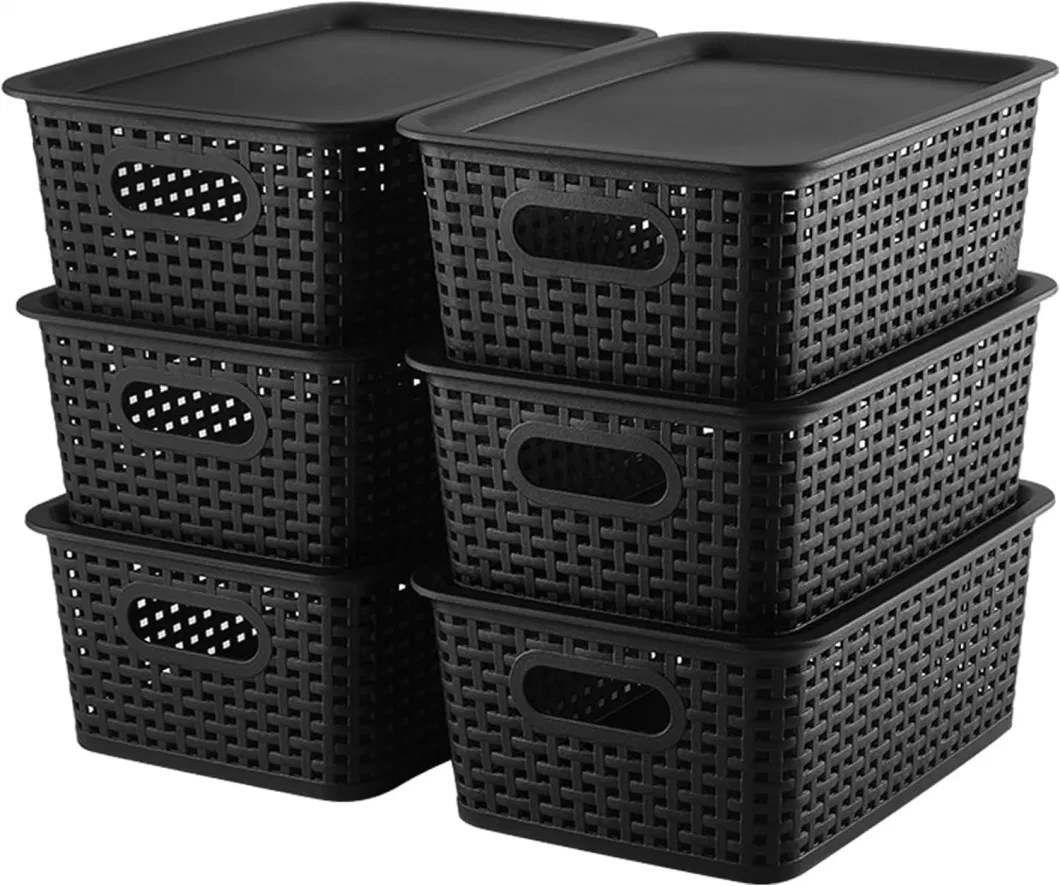 6L to 250L Large Space Plastic Storage Box with Wheels and Handle for Organizer