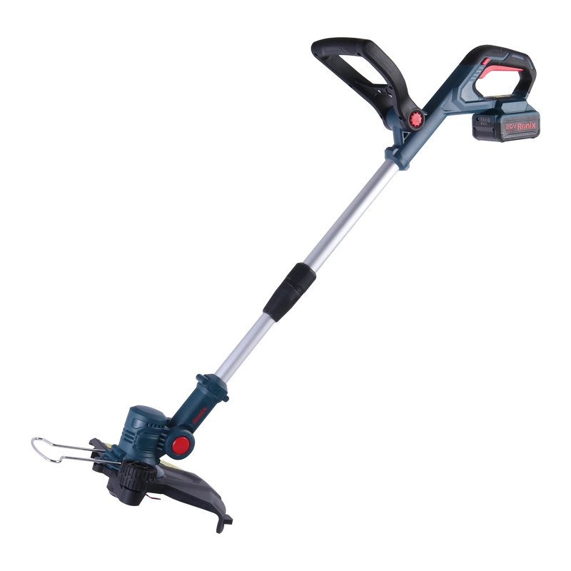 Ronix 8921 Cordless String Trimmer Ergonomic Telescoping Pole Feature Makes Turning to Edge a Breeze Grass Trimmer