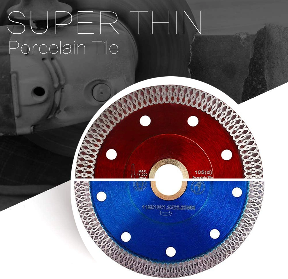 4 Inch 115 mm Turbo X-Shaped Diamond Saw Blade for Granite and Concrete Cutting Disc/Tile Cutter Super Thin Tile Saw Blade/Diamond Disc with Big X Turbo