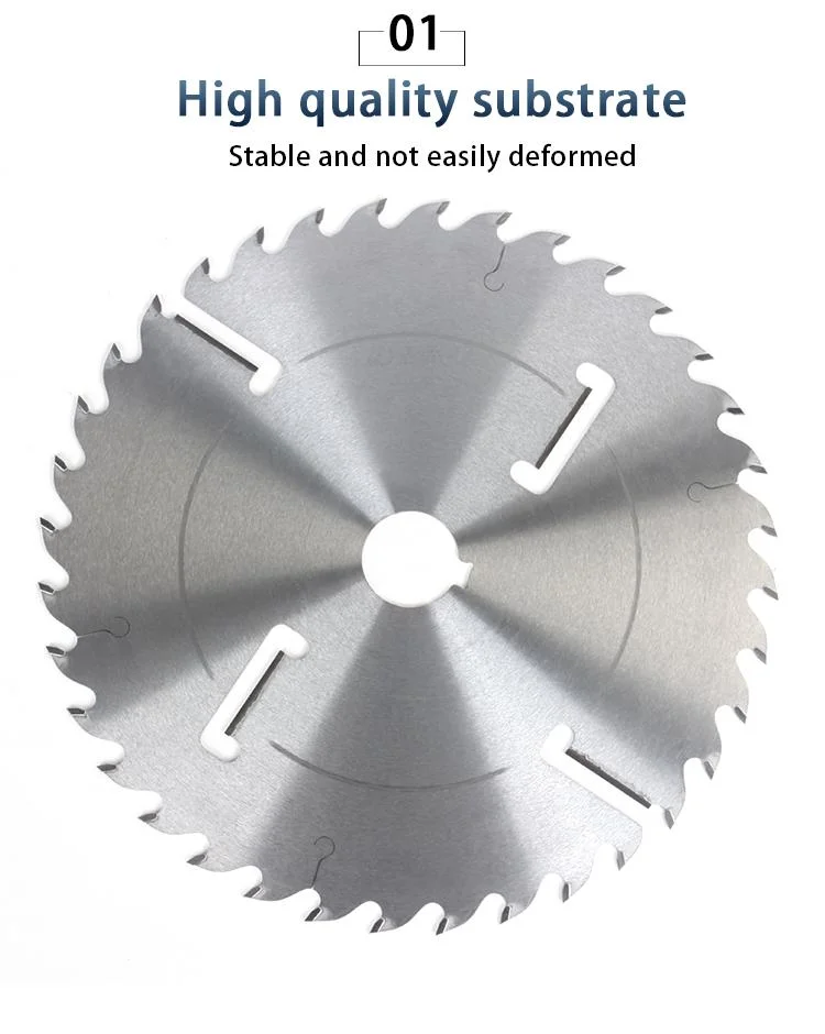 Multi Rip Tct Circular Saw Blade with Raker for Green Wood Hard Wood Cutting