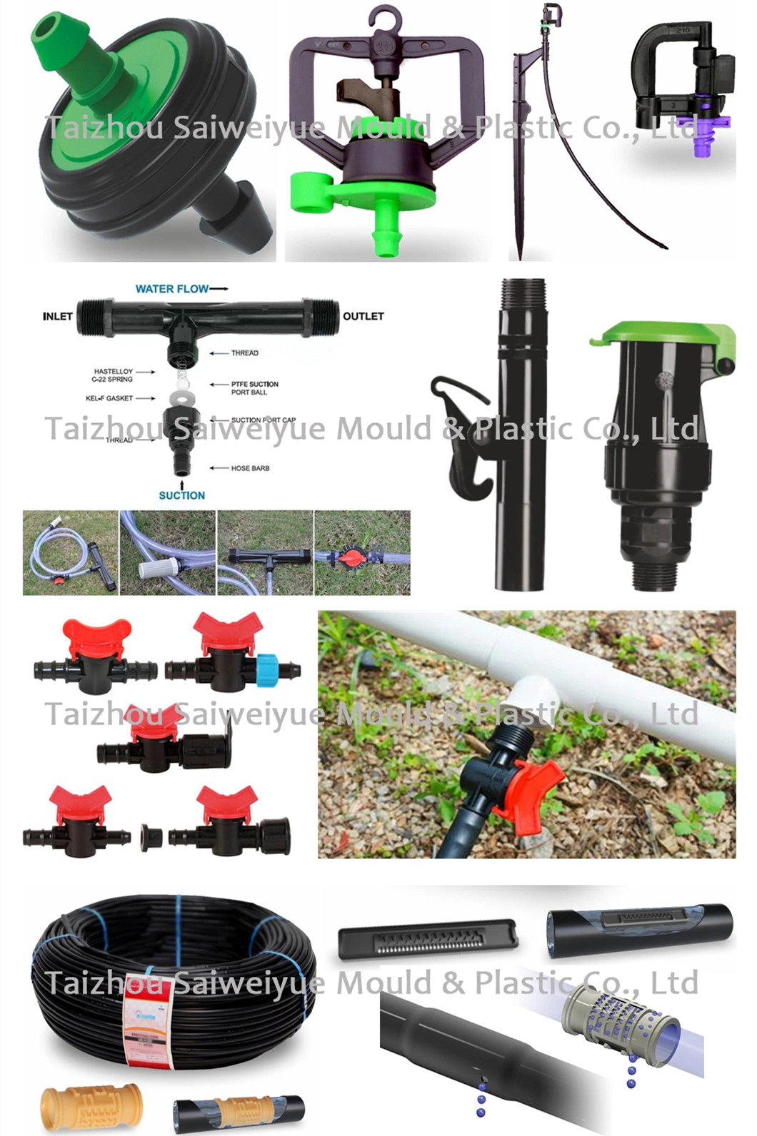 Container Plant Grower Precision Watering Dripper 8 Barb Emitters Plastic Injection Mould