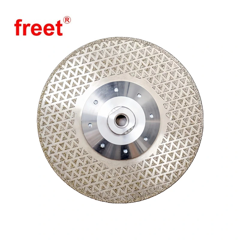 Diamond Cutting Grinding Disc Electroplated Saw Blade with Double Sided Coated Wheels