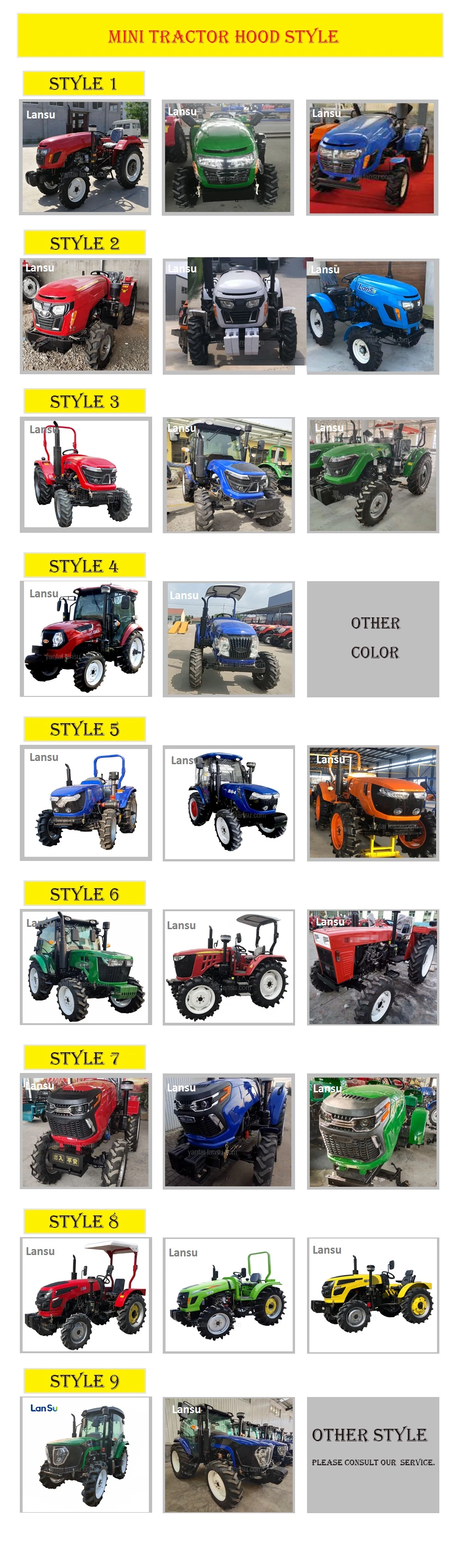 CE China Factory Mini Motocultor Diesel Prices Power Weeder Tiller Cultivator Tractor Rotary Dicher Parts