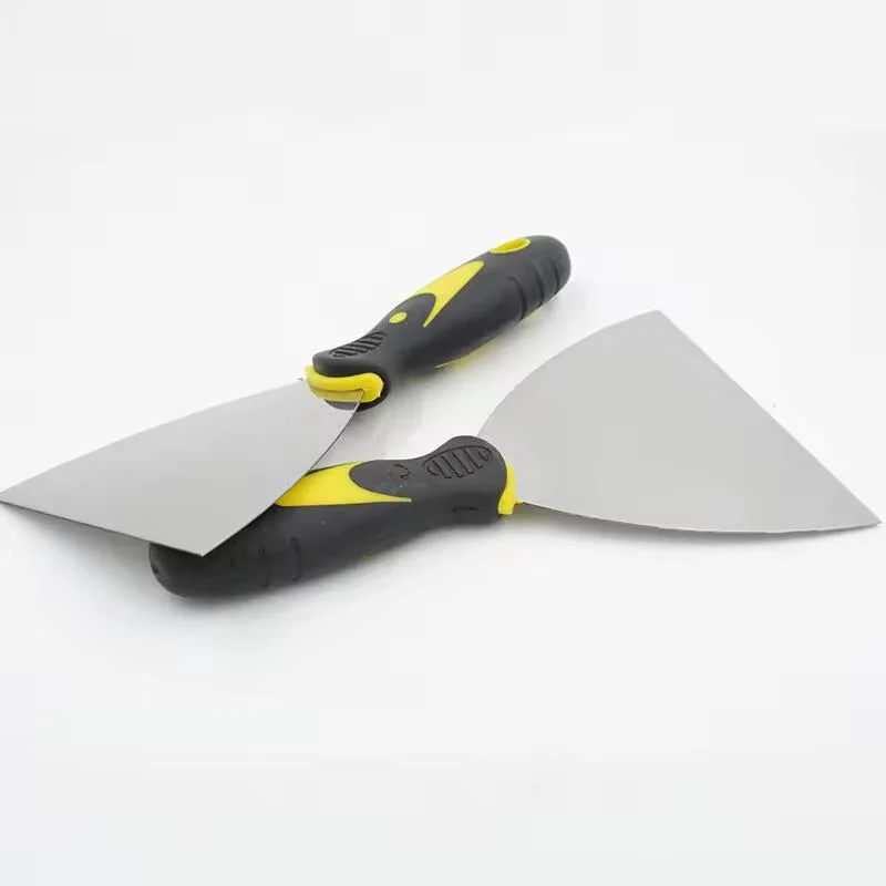 Jnz Hot Sale Carbon Steel Rubber Handle Cement Putty Knife