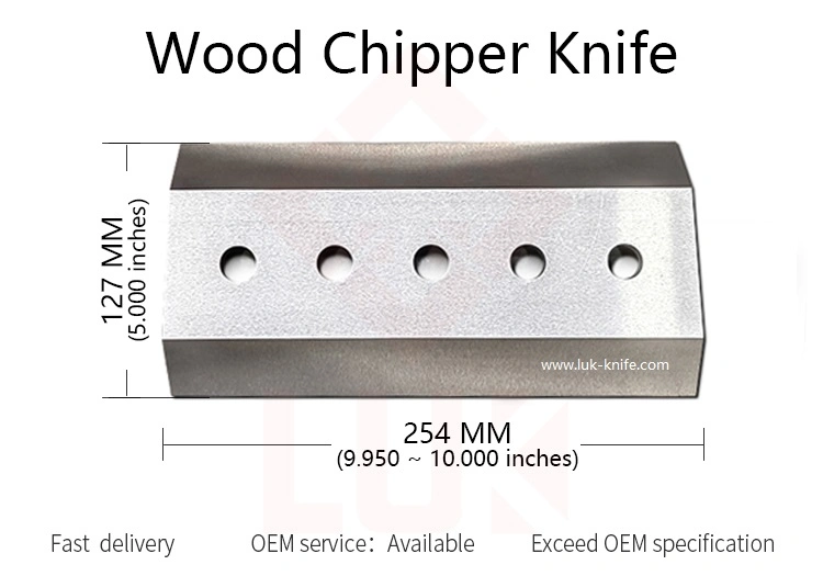 10 Inches Bandit Morbark Chipper Knives Wood Chipping Machine Factory Double Sided Wood Chipper Knife Blade