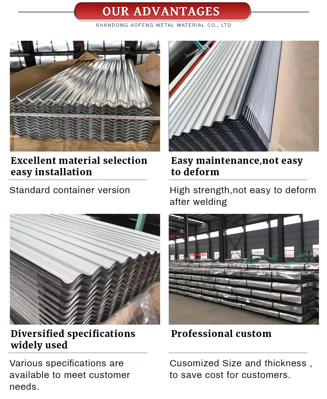 Galvanized Steel Corrugated Roofing Sheet