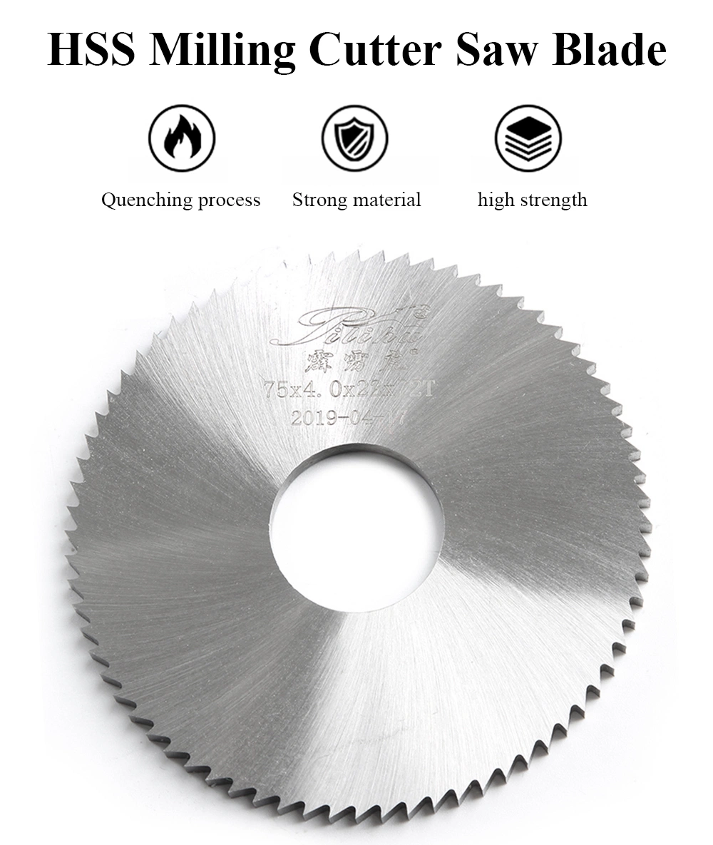 HSS Circular Saw Blade Milling Cutter for Metal Iron Copper Steel