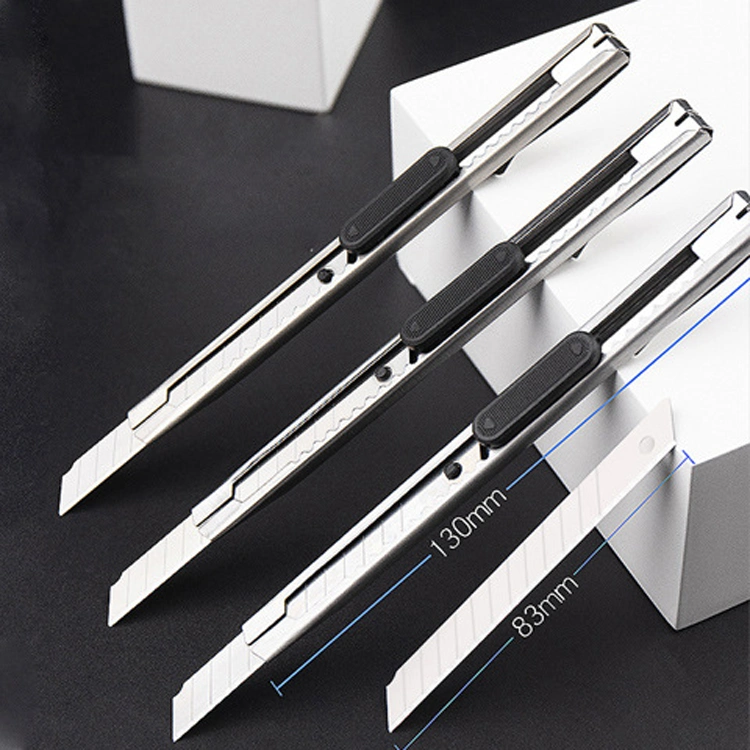 Metal Stainless Steel Multi-Function Aluminum Alloy Cutter 3 Handle with 6 Pieces of High Quality Super Fast Blade