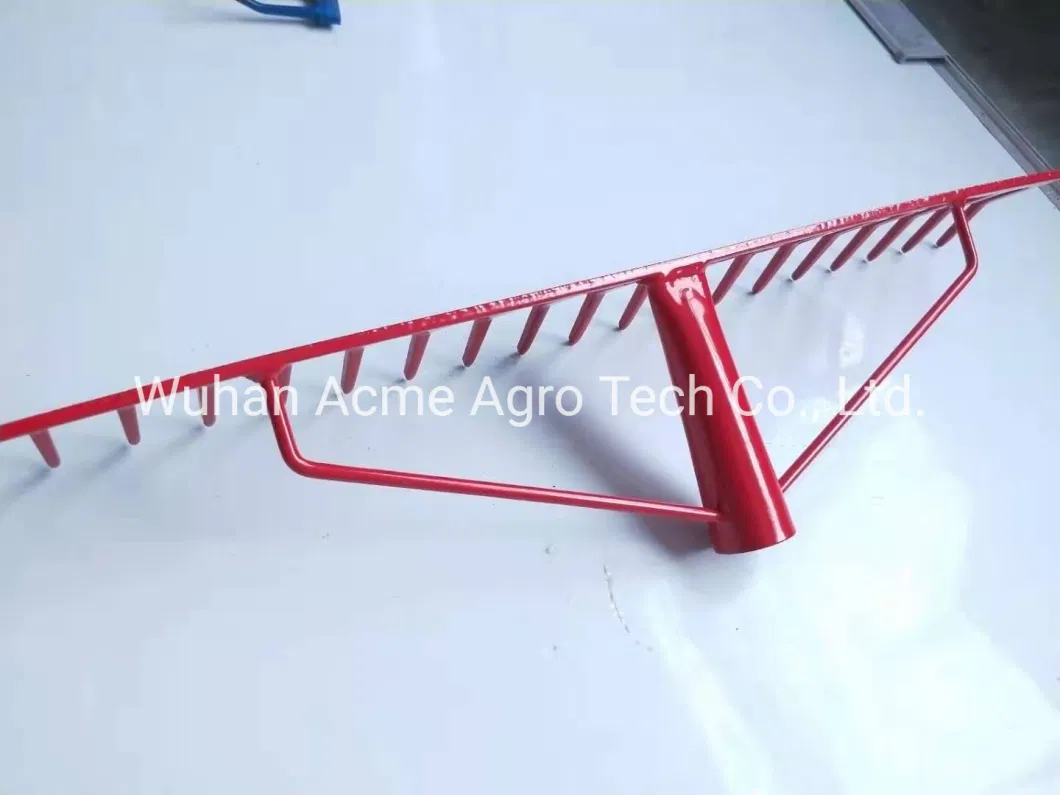 12t Farm Agro Tools 12-20 Teeth Wood Handle Steel Garden Rake