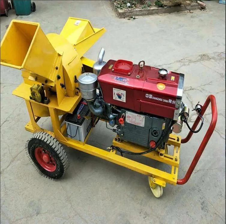 Garden Branch Wood Grinder, Corn COB Sawdust Machine, Production Capacity 1t