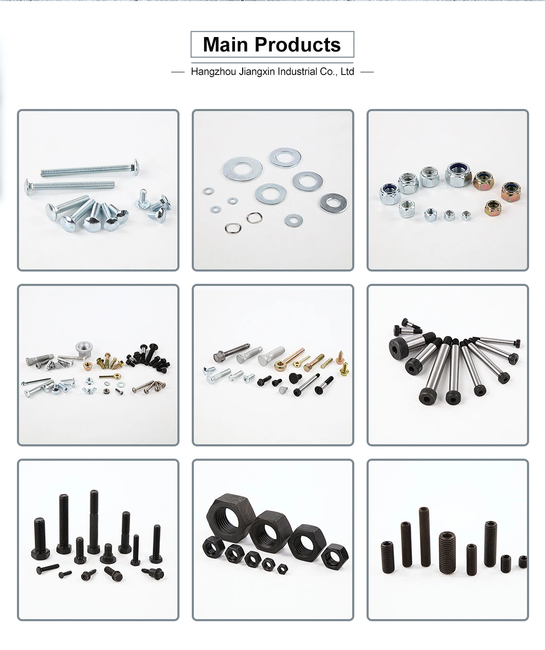 Common DIN Fasteners Threaded Rod Bolts High Strength Plow Assortment Hex Bolt