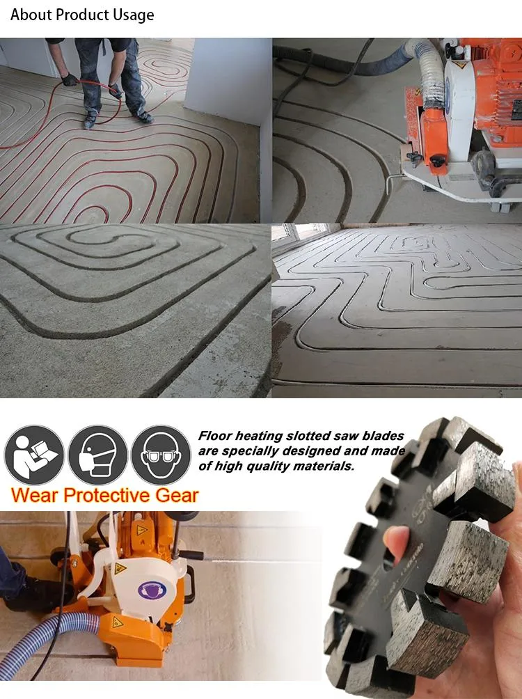 125mm Laser Welded Motar Raking Tuck Point Floor Heating Diamond Saw Blades for Hard Concrete Protection Teeth