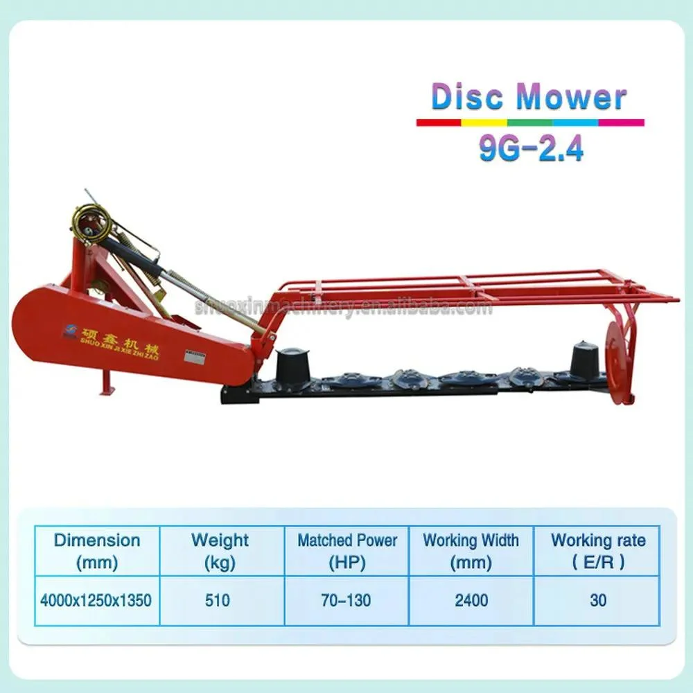 Shuoxin Factory High Quality Farm Mower Rotary Five Discs Reciprocating Blades Mower