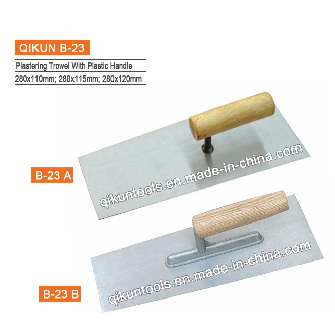 B-19 Construction Decoration Paint Hand Tools Plastic Handle with Teeth Plastering Trowel