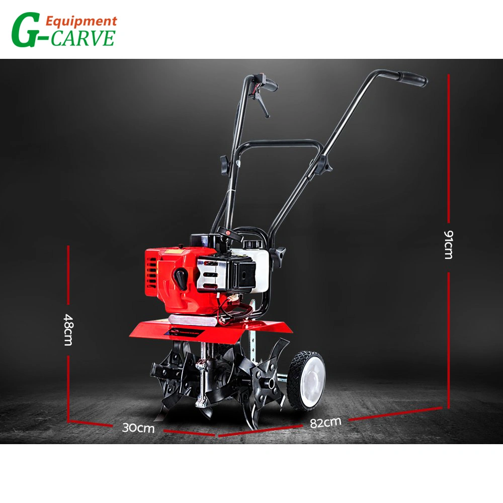 65cc Garden Cultivator Tiller Petrol Rotary Hoe 16 Tines Rototiller