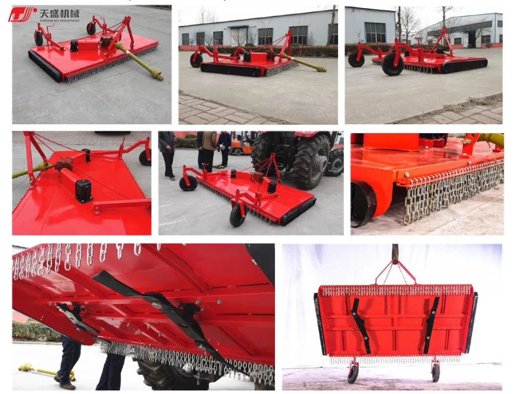 Agricultural Machinery Field Hay Double Rotary Blades Grass Lawn Cutter Mower