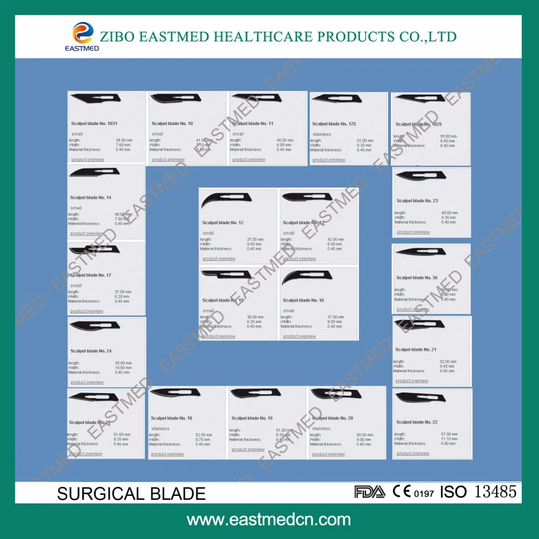 Disposable Sterilized Surgical Blade for Medical Purposes