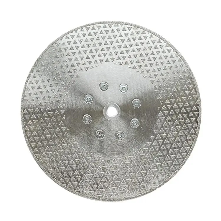 4.5&quot; 5&quot; Single Side Star Electroplated Diamond Stone Grinding Wheel 5/8-11 M14 Diamond Coated Cutting Disc Blade for Granite Marble