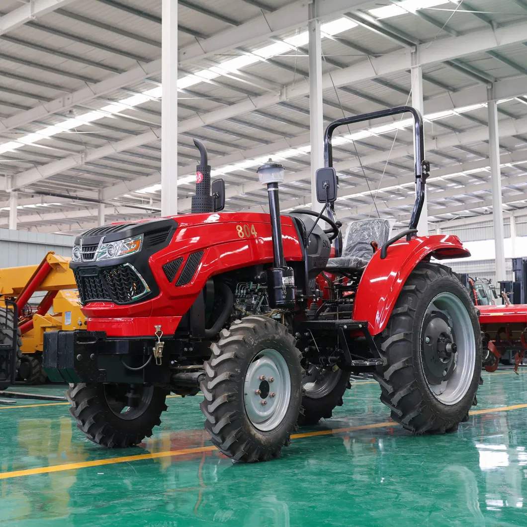 Agricultural Mini Farm Tractors with Front End Loader Machine Walk-Behind Tractor with Disc Plow 4X4 Tractor